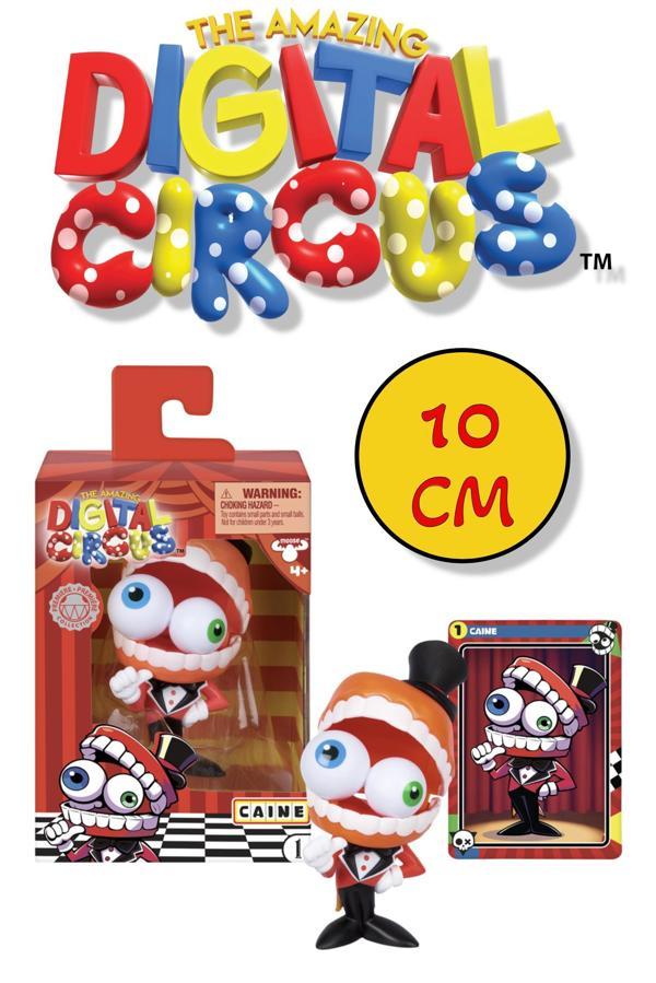 Amazing Digital Circus Caine Vinyl Figür + Koleksiyon Kartı Konuşan Çene Yapping Jaw Özellikli-10 CM - Image 1