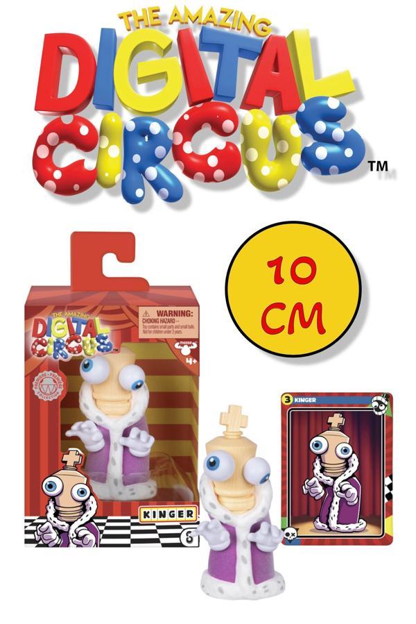 Amazing Digital Circus Kinger Vinyl Figür + Koleksiyon Kartı Furry Robe Tüylü Pelerin Özellikli-10CM - Image 1