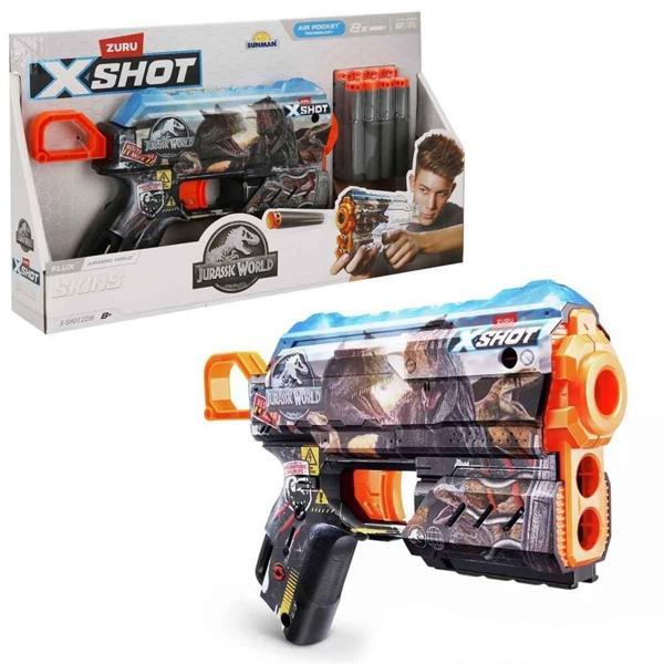 X-SHOT SÜNGER ATAN JURASSİC WORLD SKINS Kız Erkek Çocuk Oyuncak Eğitici Oyuncaklar - Image 1