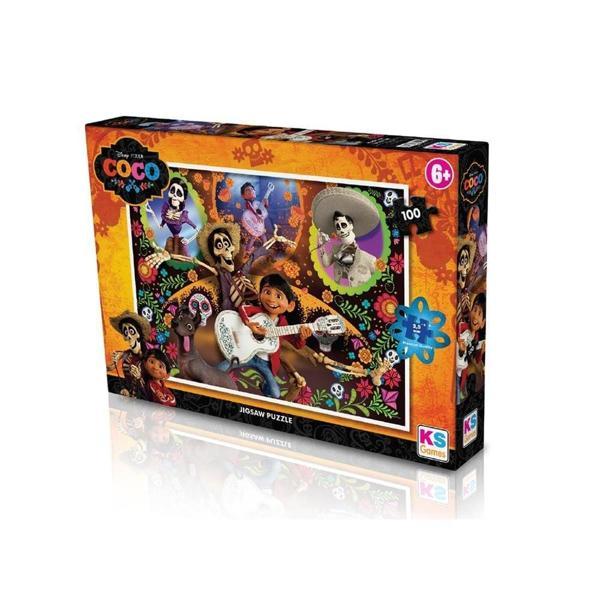 Ks Coco Puzzle 100 Parça CO 714 Kız Erkek Çocuk Oyuncak Eğitici Oyuncaklar - Image 1