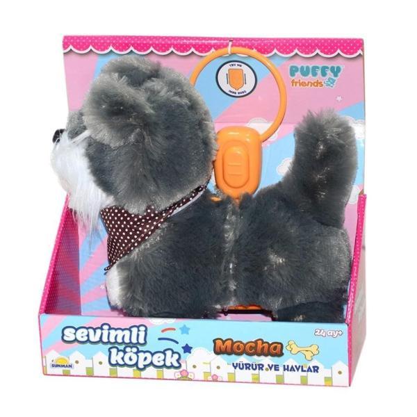 S00002859 YÜRÜYEN SEVİMLİ PELUŞ KÖPEK GRİ-SUN Kız Erkek Çocuk Oyuncak Eğitici Oyuncaklar - Image 1