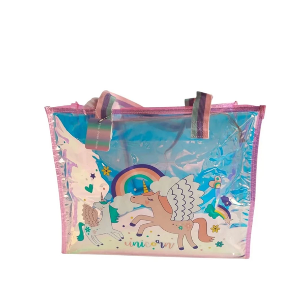 Dream Vest Şeffaf Hologram Unicorn Büyük Omuz Çantası Kız Erkek Çocuk Oyuncak Eğitici Oyuncaklar - Image 1