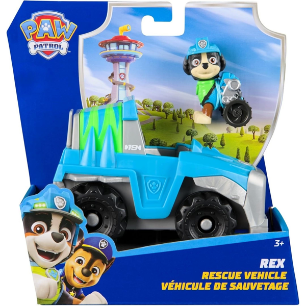 Paw Patrol Rex Kurtarma Aracı ve Figür Kız Erkek Çocuk Oyuncak Eğitici Oyuncaklar - Image 1