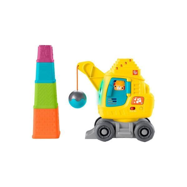 HWY62 Fisher-Price Eğitici Vinç Kız Erkek Çocuk Oyuncak Eğitici Oyuncaklar - Image 1