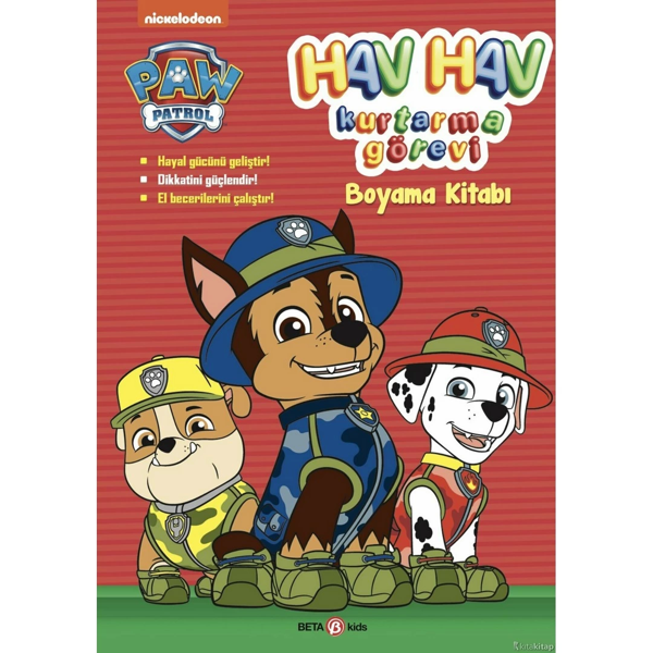 Paw Patrol Hav Hav Kurtarma Görevi Boyama Kitabı Kız Erkek Çocuk Oyuncak Eğitici Oyuncaklar - Image 1