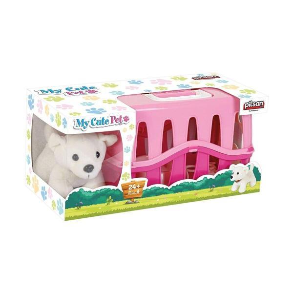 03 358 Sevimli Köpeğim Pembe -Pilsan Oyuncak Kız Erkek Çocuk Oyuncak Eğitici Oyuncaklar - Image 1