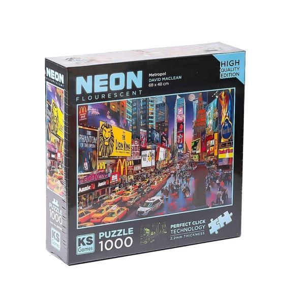 20766 Neon Metropol 1000 Parça Puzzle -KS Puzzle Kız Erkek Çocuk Oyuncak Eğitici Oyuncaklar - Image 1