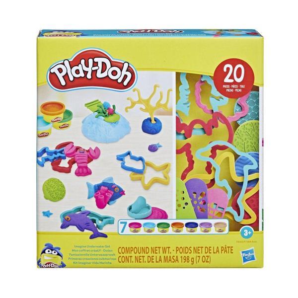 F7384 Play-Doh Creations Hayal Gücü Şekilleri Seti +3 yaş Kız Erkek Çocuk Oyuncak Eğitici Oyuncaklar - Image 1