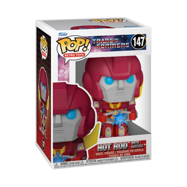 Funko POP Transformers: Hot Rod w/Matrix Kız Erkek Çocuk Oyuncak Eğitici Oyuncaklar - Image 1