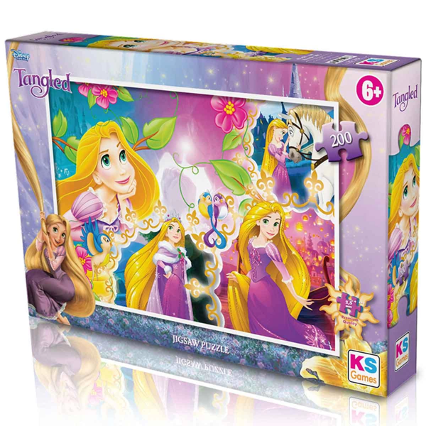 KS Tangled Puzzle 200 Parça Kız Erkek Çocuk Oyuncak Eğitici Oyuncaklar - Image 1