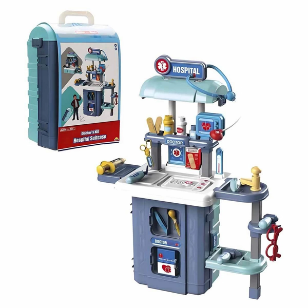 3in1 Junior Doc. Bavullu Doktor Seti Kız Erkek Çocuk Oyuncak Eğitici Oyuncaklar - Image 1