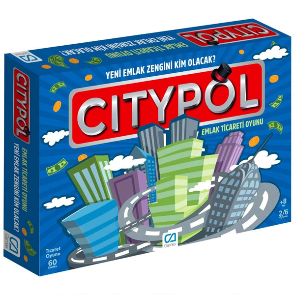 Citypol Emlak Ticareti Oyunu Kız Erkek Çocuk Oyuncak Eğitici Oyuncaklar - Image 1