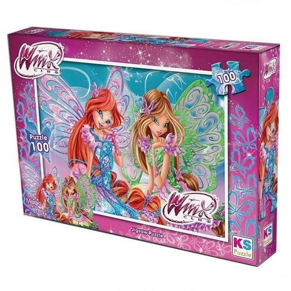 100 Parça Winx Yapboz Kız Erkek Çocuk Oyuncak Eğitici Oyuncaklar - Image 1