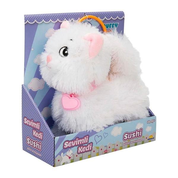 Sevimli Kedi Sushi Sesli ve Hareketli Kız Erkek Çocuk Oyuncak Eğitici Oyuncaklar - Image 1