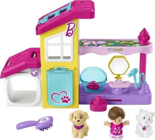 Mattel Oyuncak Little Peopledan Barbie Oyun ve Bakım Evcil Hayvan Spası Hjw76 - Image 1
