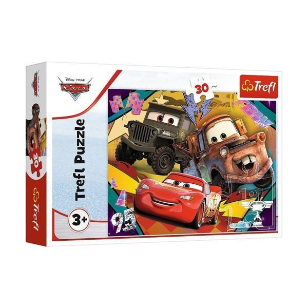 PUZZLE-18293 Cars 3 30 Parça Puzzle Kız Erkek Çocuk Oyuncak Eğitici Oyuncaklar - Image 1