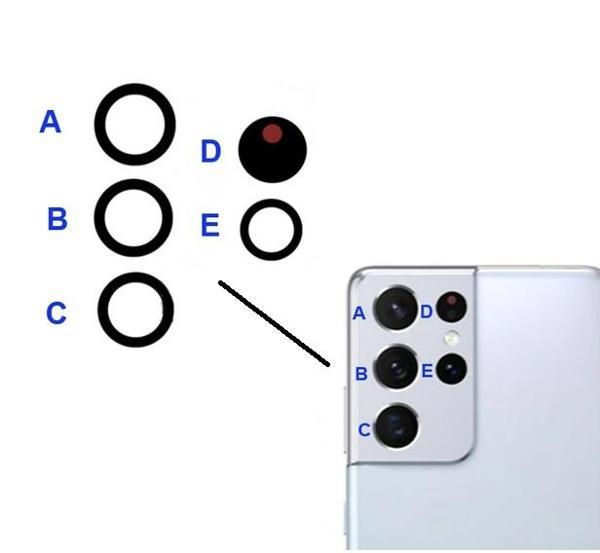 Samsung S21 Ultra Kamera Lens Camı - Image 1