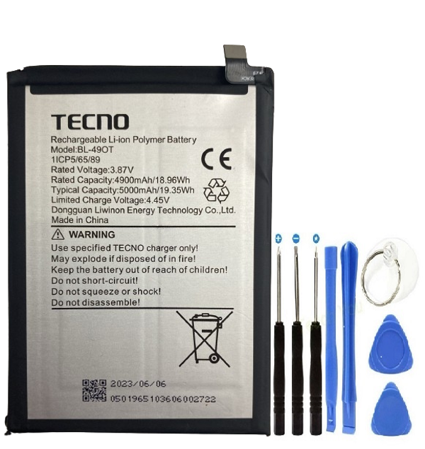 Tecno Camon 20/ Camon 20 Pro Pil Batarya BL-49OT+Tamir Set - Image 1