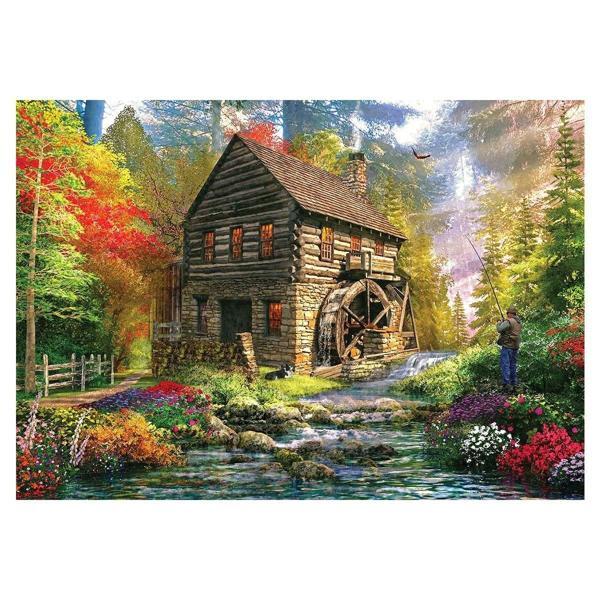 KS Mill Cottage 2000 Parça Puzzle Kız Erkek Çocuk Oyuncak Eğitici Oyuncaklar - Image 1