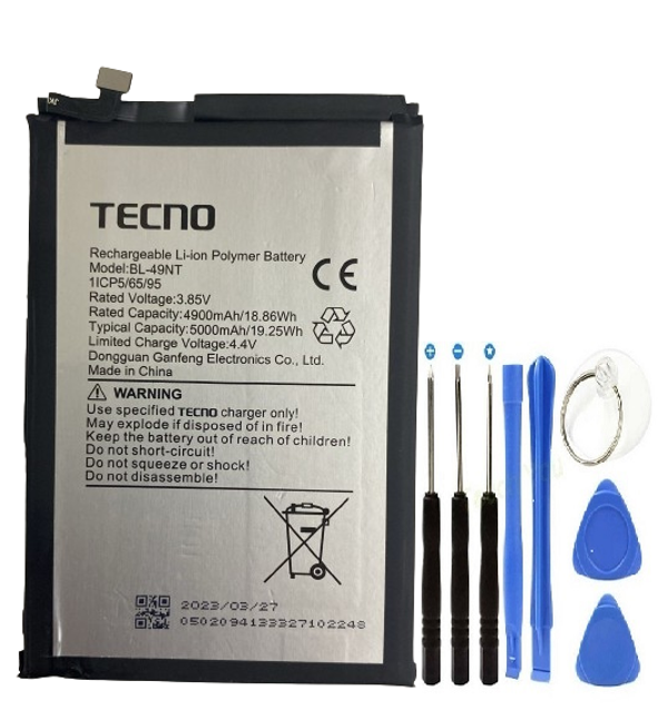 Tecno Spark G0 2023 Pil Batarya Bl-49NT+Tamir Set - Image 1