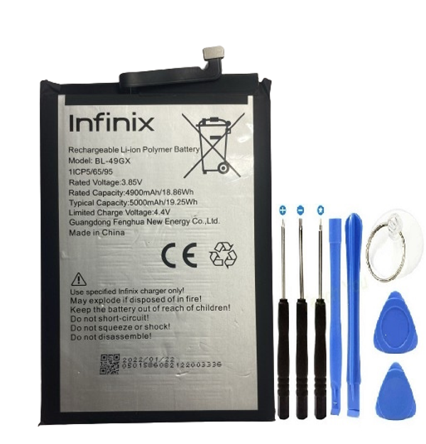 İnfinix Hot 11s Pil Batarya+Tamir Set BL-49GX  5000 mAh - Image 1