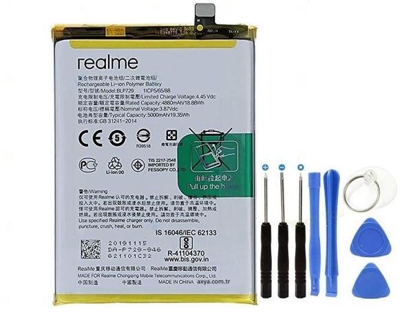 Oppo Realme C21 Pil Batarya BLP729 + Tamir Seti - Image 1