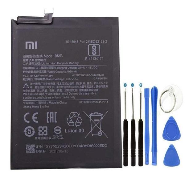 Xioami Redmi Note 9 Pro Pil Batarya BN53 + Tamir Set 5020 mAh - Image 1