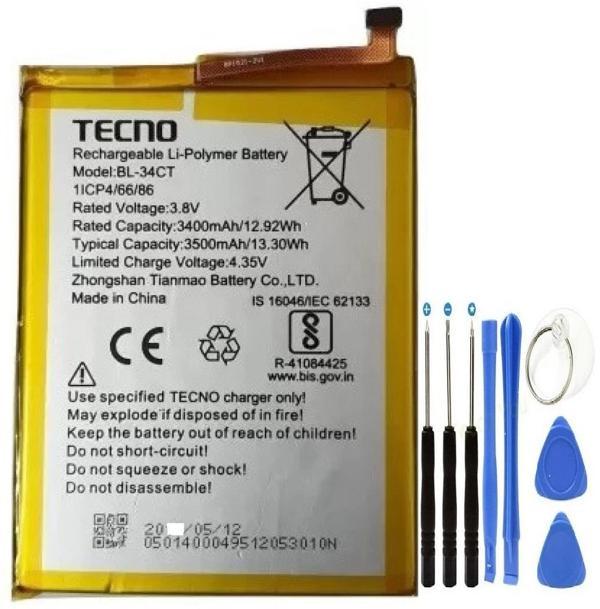 Tecno Camon iSky 3 Pil Batarya BL-34CT+Tamir Seti - Image 1