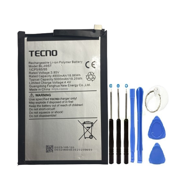 Tecno Camon 18 Pil Batarya ve Tamir Set Bl-49st 5000 mAh - Image 1
