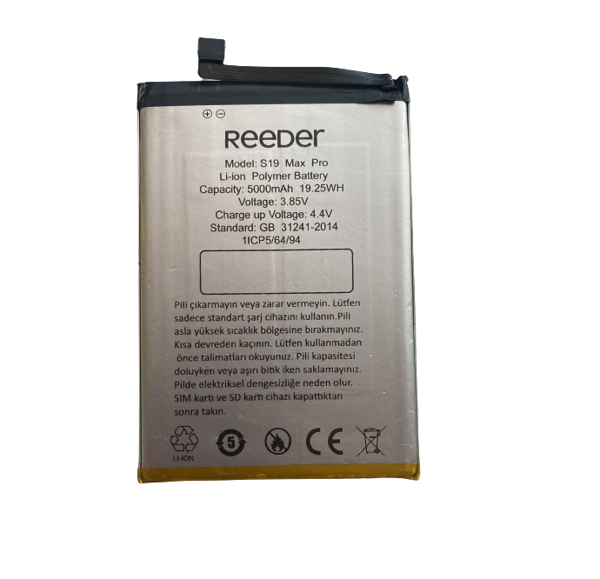REEDER S19 MAX PRO PİL BATARYA  5000 mAh - Image 1
