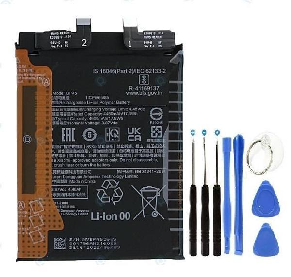Xioami Mi 12x Pil Batarya BP45 4600 mAh+Tamir Set - Image 1