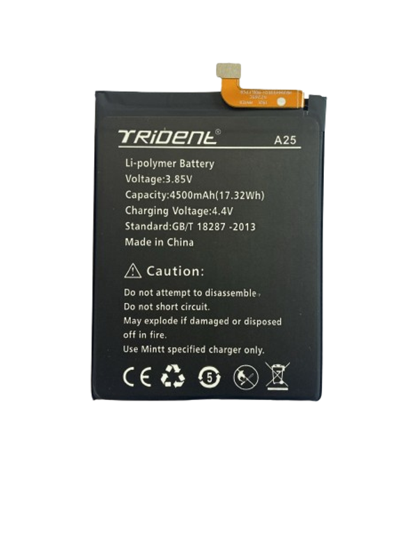 TRİDENT A25 PİL BATARYA 4500 mAh - Image 1