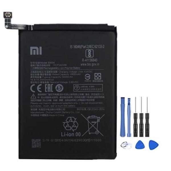 Xioami Note 9T 5G pil Batarya BM54 5000 mAh+ Tamir Seti - Image 1