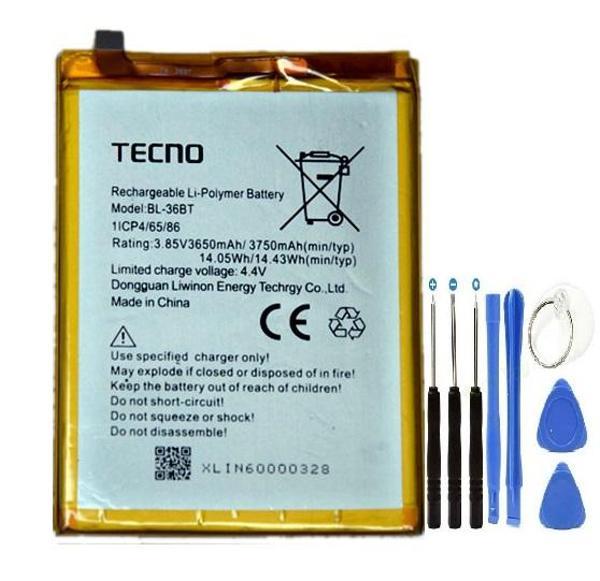 Tecno Camon iAir2 Pil Batarya BL-36BT+Tamir Seti - Image 1
