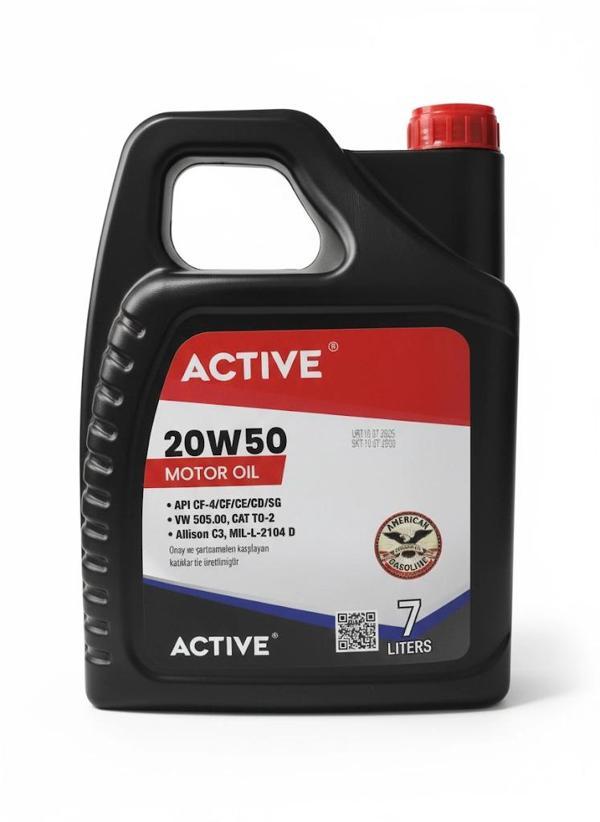 ACTİVE MOTOR OİL 20W50 7 LT - Image 1