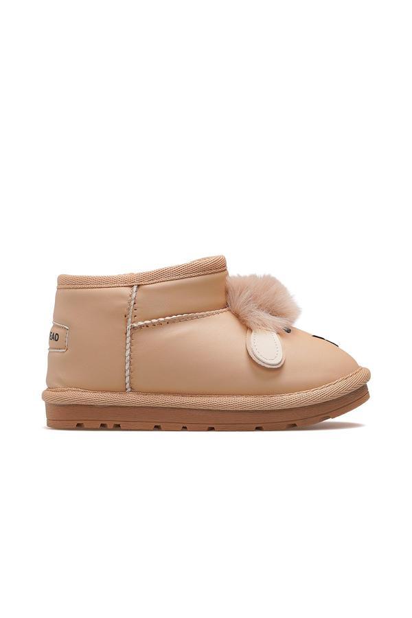Tazz Kız Çocuk Tüylü Günlük Bot 25k Buck3058 Camel - Image 1