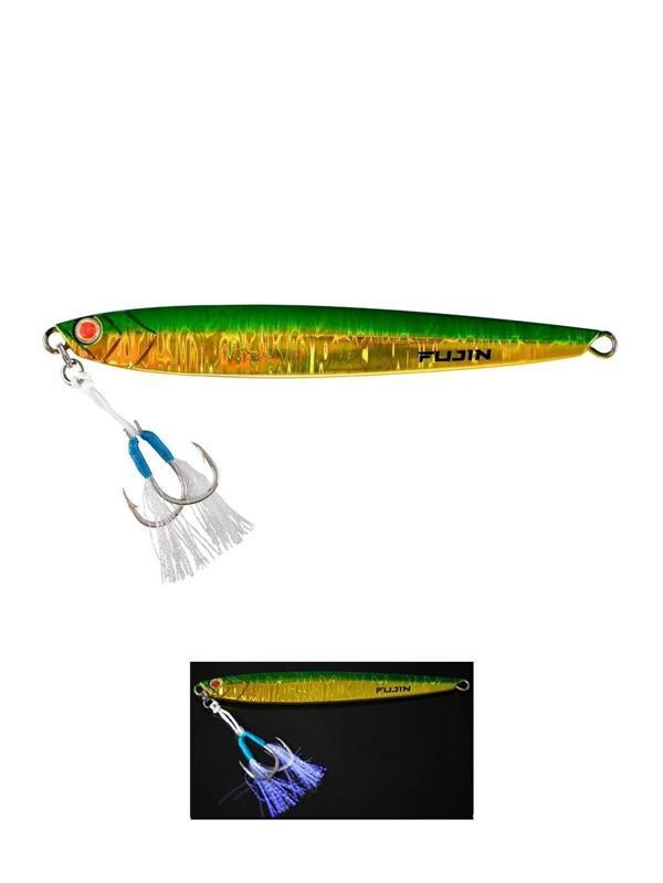 Fujin Valhalla Darksea 150gr Metal Jig Yem Green Shiny Iwashi - Image 1