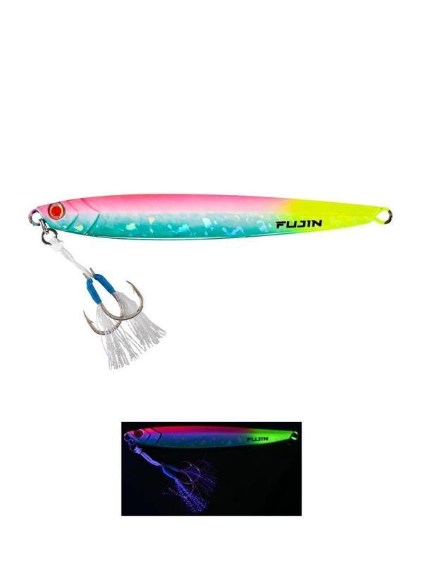 Fujin Valhalla Darksea 80gr Metal Jig Yem Green Pink Chart Tail - Image 1