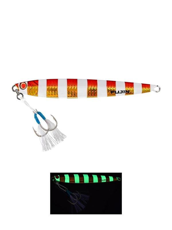 Fujin Valhalla Darksea 100gr Metal Jig Yem Gold Zebra Glow - Image 1