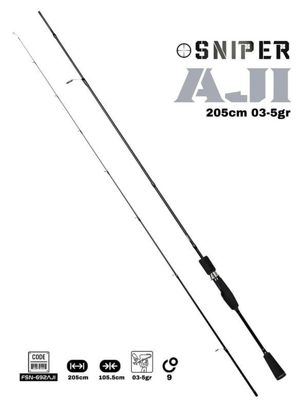 Fujin Sniper 205cm 03-5gr Aji LRF Kamışı - Image 1