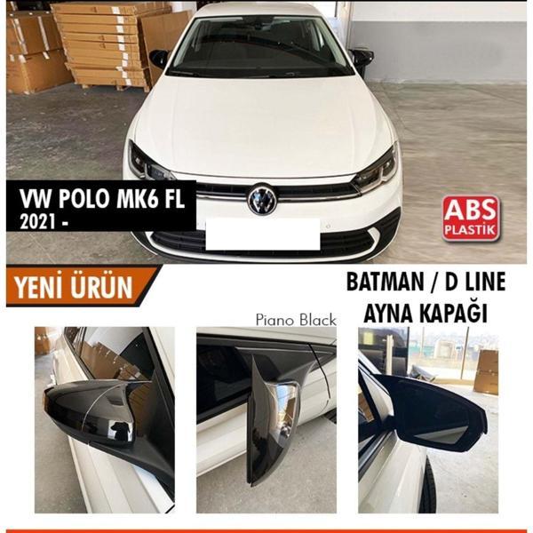 Polo Mk6 FL Batman Yarasa Ayna Kapağı Piano Black / 2021 Sonrası - Image 1