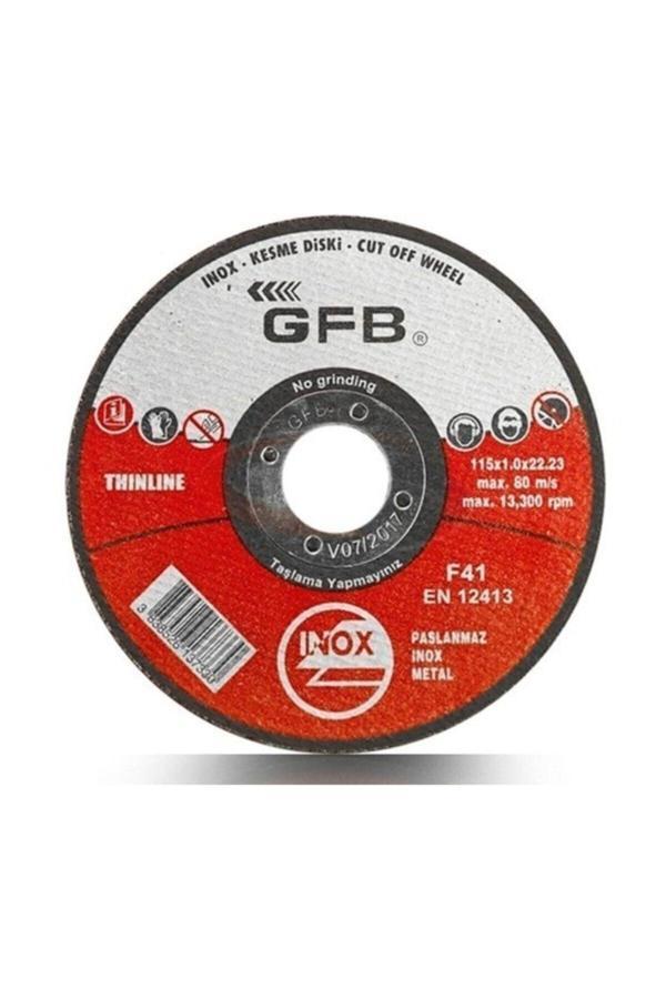 GFBMetal Inox Kesici Taş 115x22.23 -25 Adet - Image 1