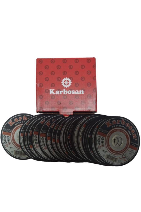 KARBOSANPaslanmaz Çelik Inox Ince Kesme Diski 115x1.0x22.23 (25'Lİ) - Image 1