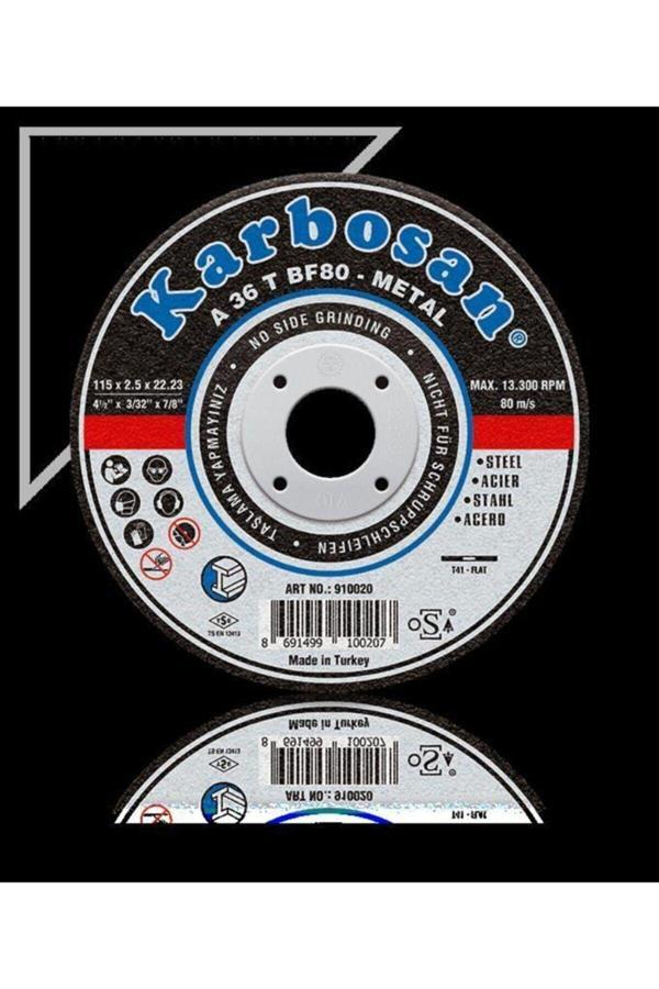 KARBOSANMetal Kesme Kesici 115x3.0x22 10 Adet - Image 1