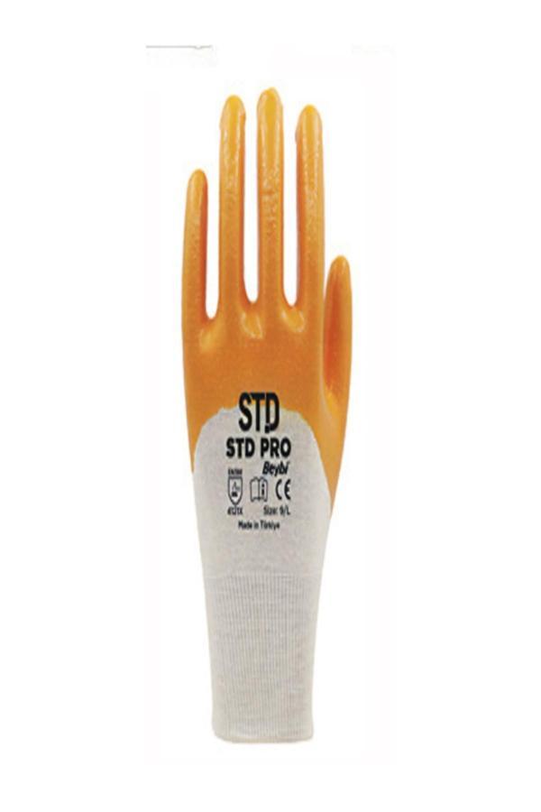 StdPro Eko Beybi 5 Çift Pamuk Nitril Eldiven 2111x En388 No:10 Xl - Image 1