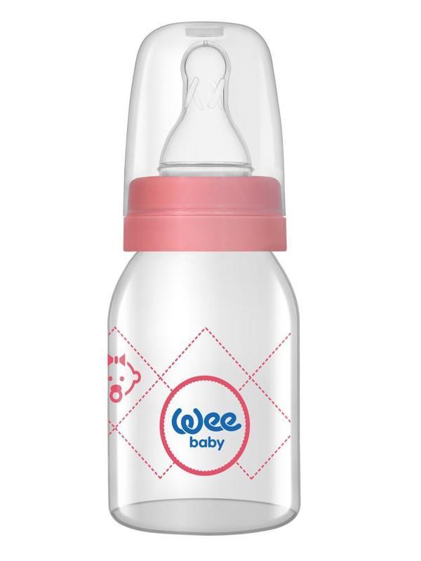 Wee Sılıkon Klasık Kıraz Uclu Cam Bıberon 125 ml - StandartStandart - Image 1