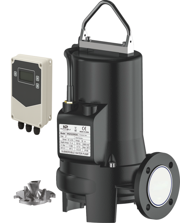 Kaysu WQH2200QG Döküm Gövdeli Öğütücülü Foseptik Dalgıç 3 Hp (380 Volt) - Image 1