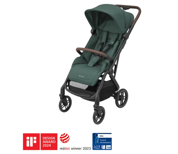 Soho Kompakt Seyahat Sistem Olabilen Otomatik Katlanan Bebek Arabası Essential Green - Image 1
