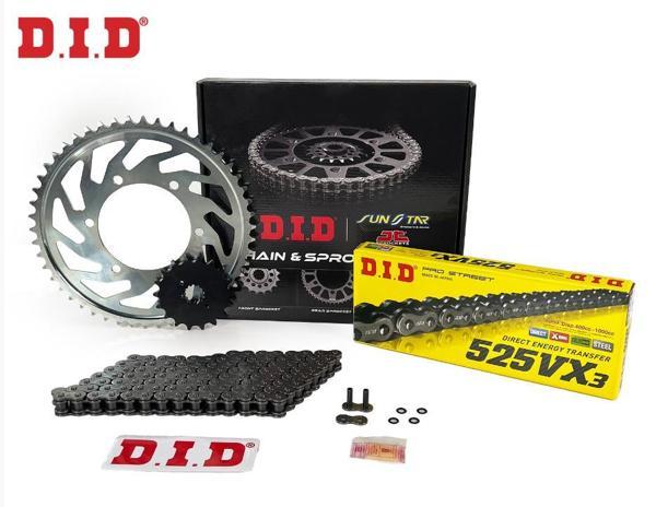 Did-Sunstar 2004-2024 Suzuki V-Strom DL650 Uyumlu Zincir Dişli Set Çelik Renk - Image 1