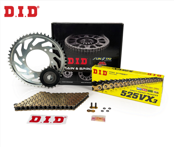 Did-Jt 2024-2025 Suzuki V-Strom 800 SE Uyumlu Zincir Dişli Set Gold (Sarı) Renk - Image 1